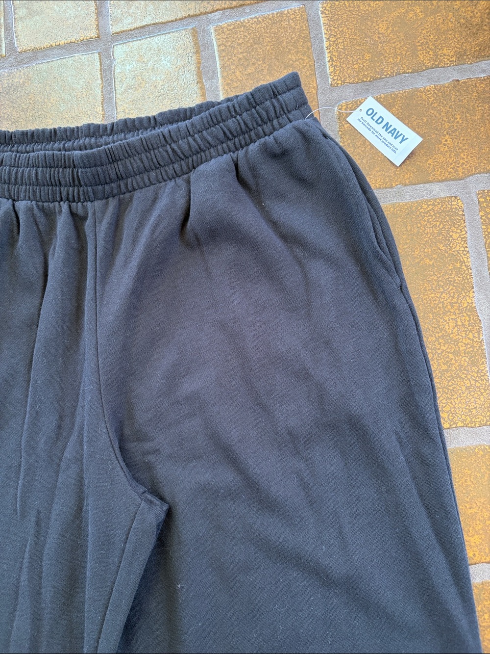 NWT Old Navy Black So Comfy High Waisted Wide Leg Sweatpants - Picture 6 of 13